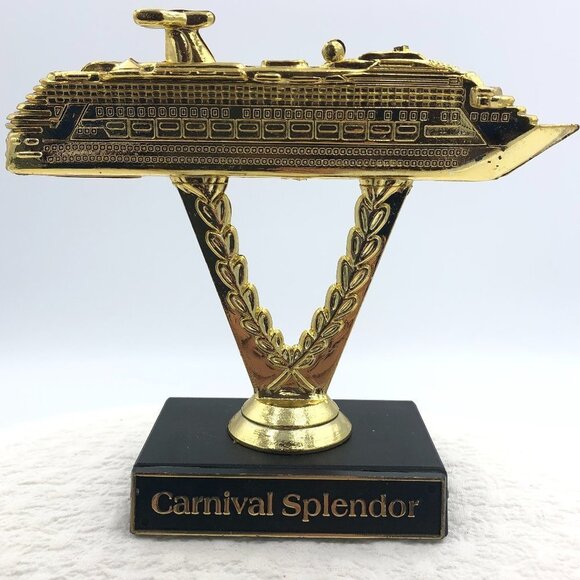 CARNIVAL SPLENDOR SHIP ON A STICK CRUISE TROPHY - Picture 1 of 4